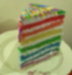 Rainbow fresh cream cake