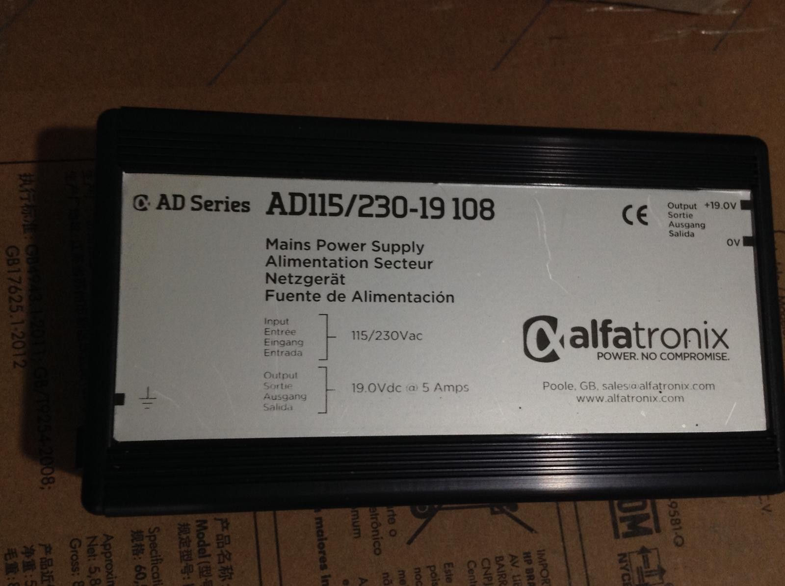 Alfatronix AD Series Mains Power Supply AD115/230-19 108