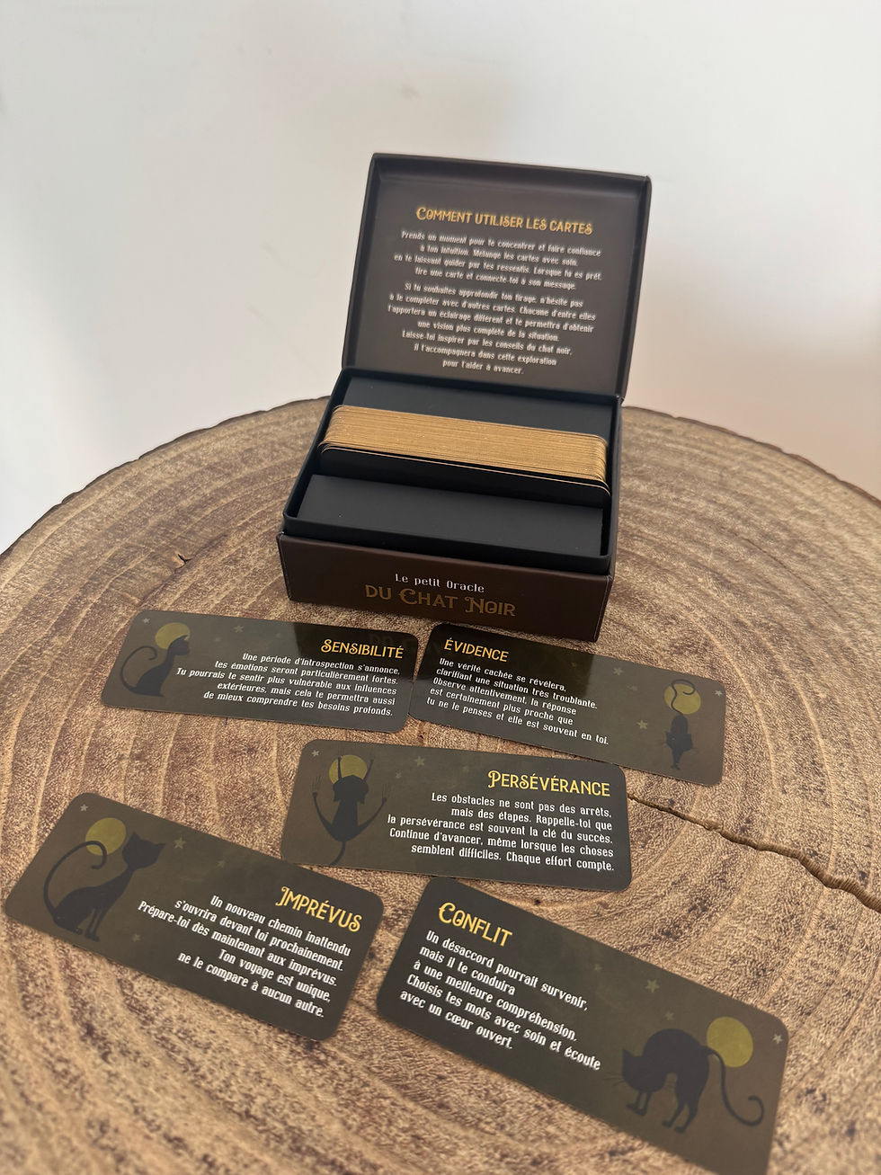Miniature : Le petit oracle du chat noir cartes