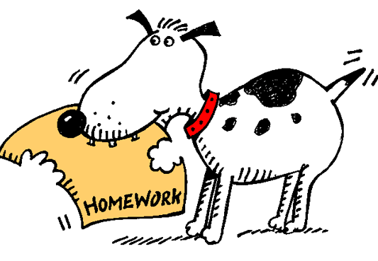 Dog with homework.gif