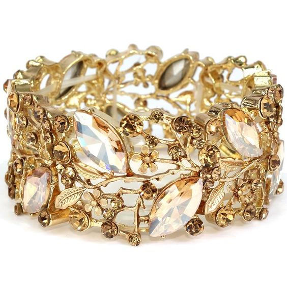 Crystal Leaf Bracelet