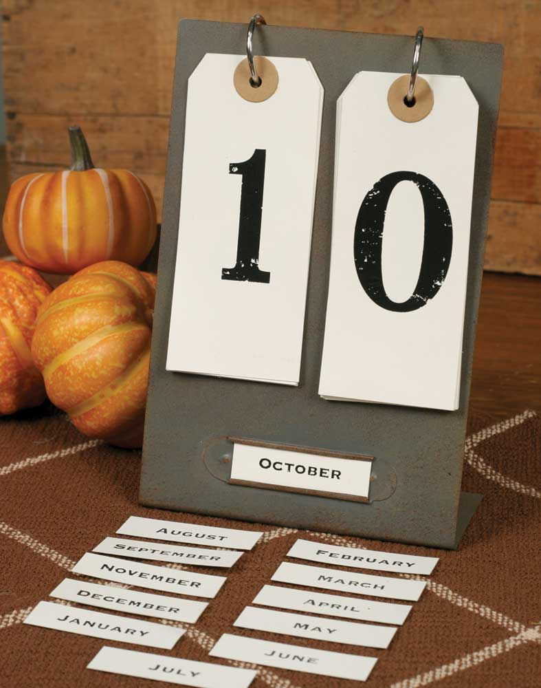 Day and Month Desktop Perpetual Calendar