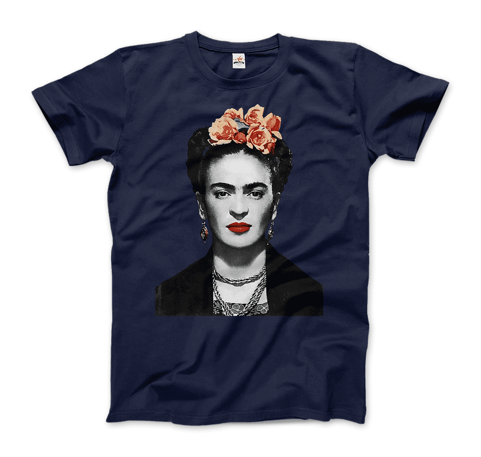 Thumbnail: Frida Kahlo With Flowers Poster Artwork T-Shirt