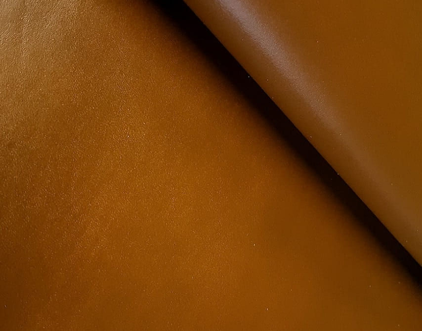 Miniatura: Cognacfarbenes Naturleder, pflanzlich gegerbt