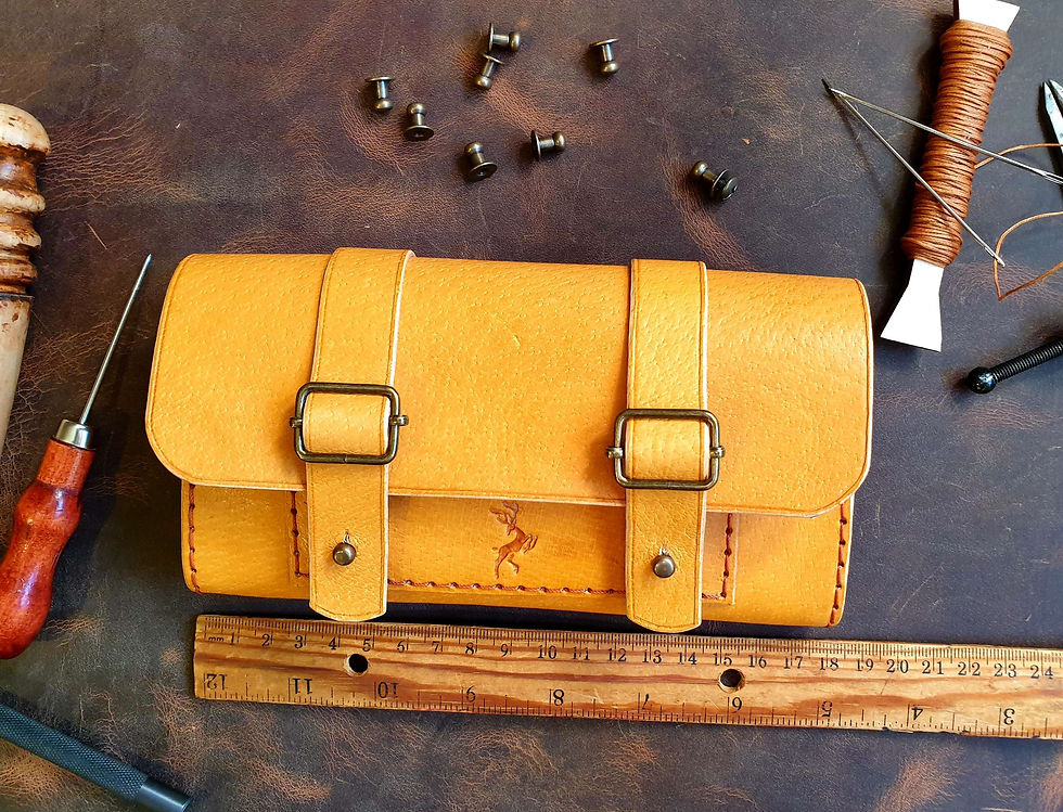 Miniaturbild: Handtasche für Dokumente, Karten, Telefon. Auf der Taille Gürtel. Leder100% Handgefertigt
