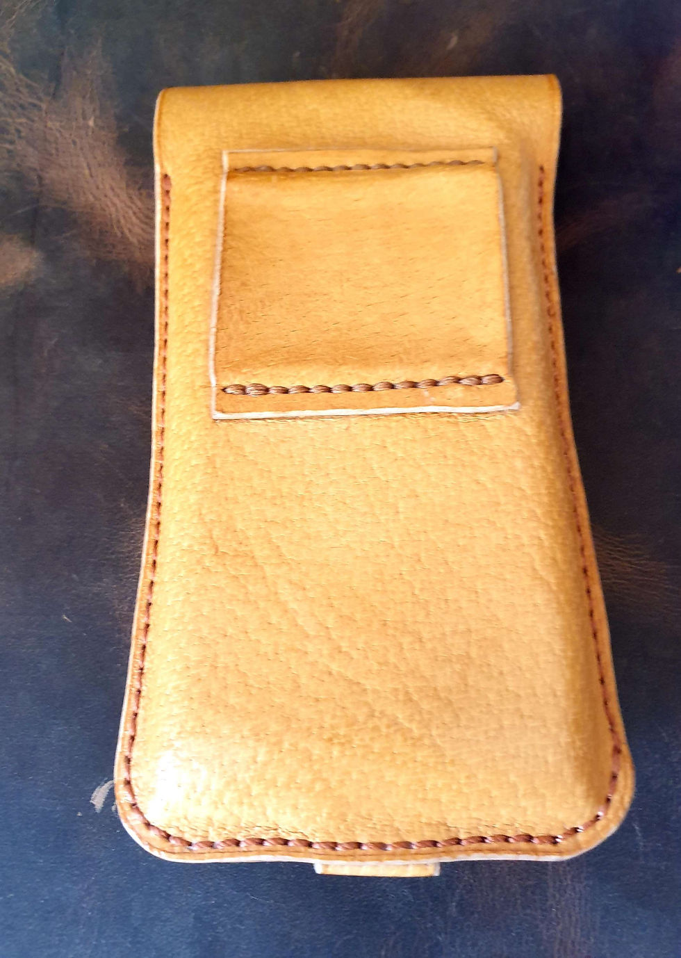 Thumbnail: Smartphone case and cardholder. Genuine leather 100%. Handmade. RFID  blocking.