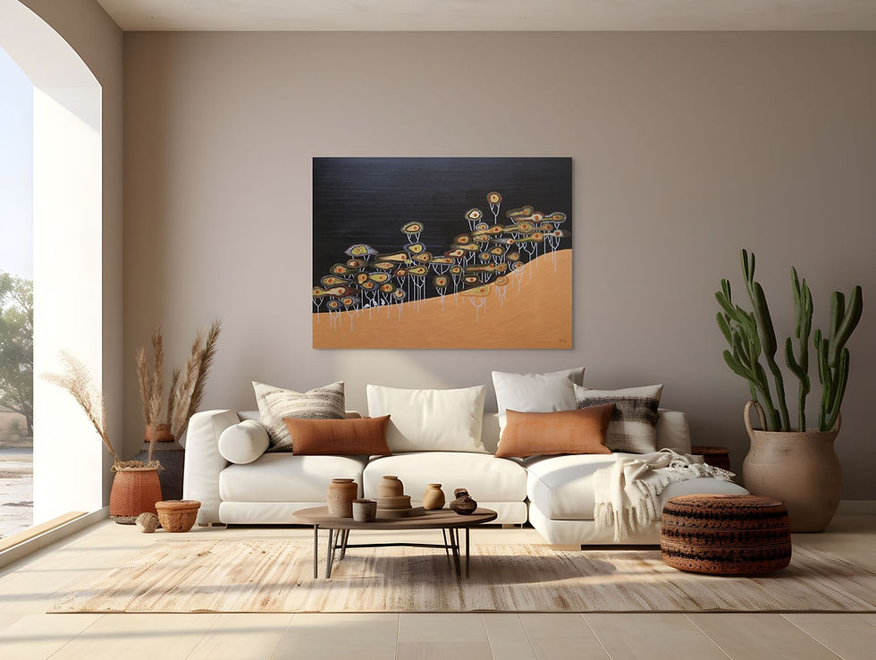 Thumbnail: Nocturnal Landscape with Eucalypts and Kangaroos