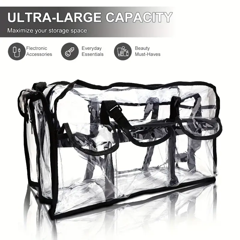 Miniatura: Large Capacity PVC Transparent Cosmetic Travel Bag