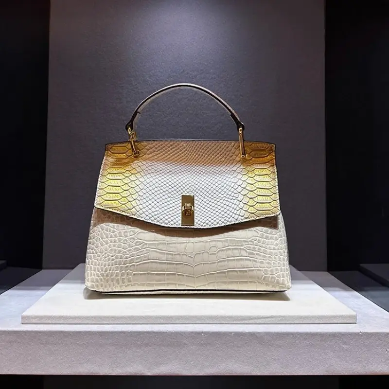 Miniatyrbild: Vintage Snake Pattern Shoulder Handbag