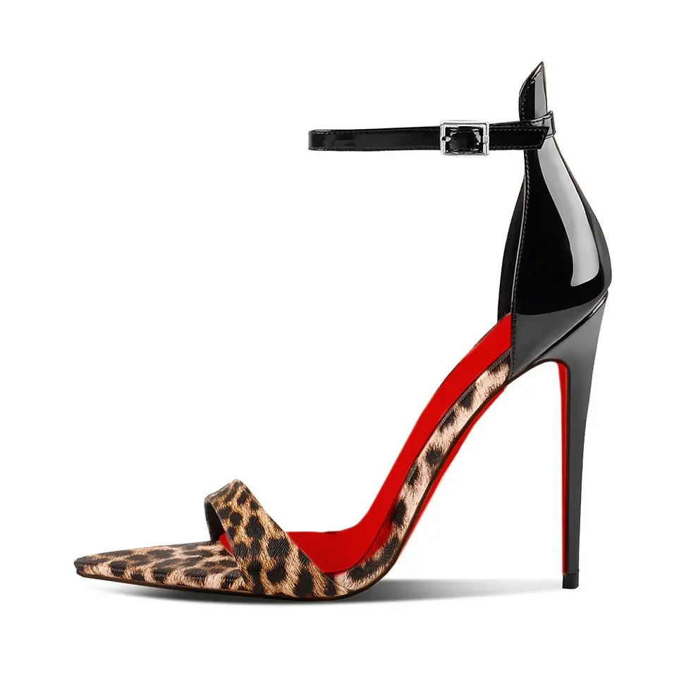 Miniatura: New Leopard Print Pointed Toe High Heels