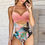 Miniatura: Floral print one-piece swimsuit