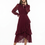 Miniatura: Elegant Ruffle Long Sleeve Dress