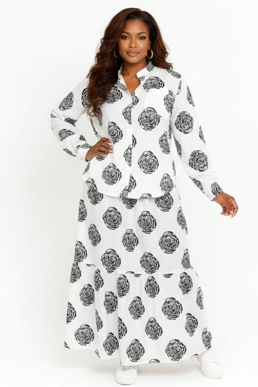 Miniature : Women's Floral Print Two Piece Outfit