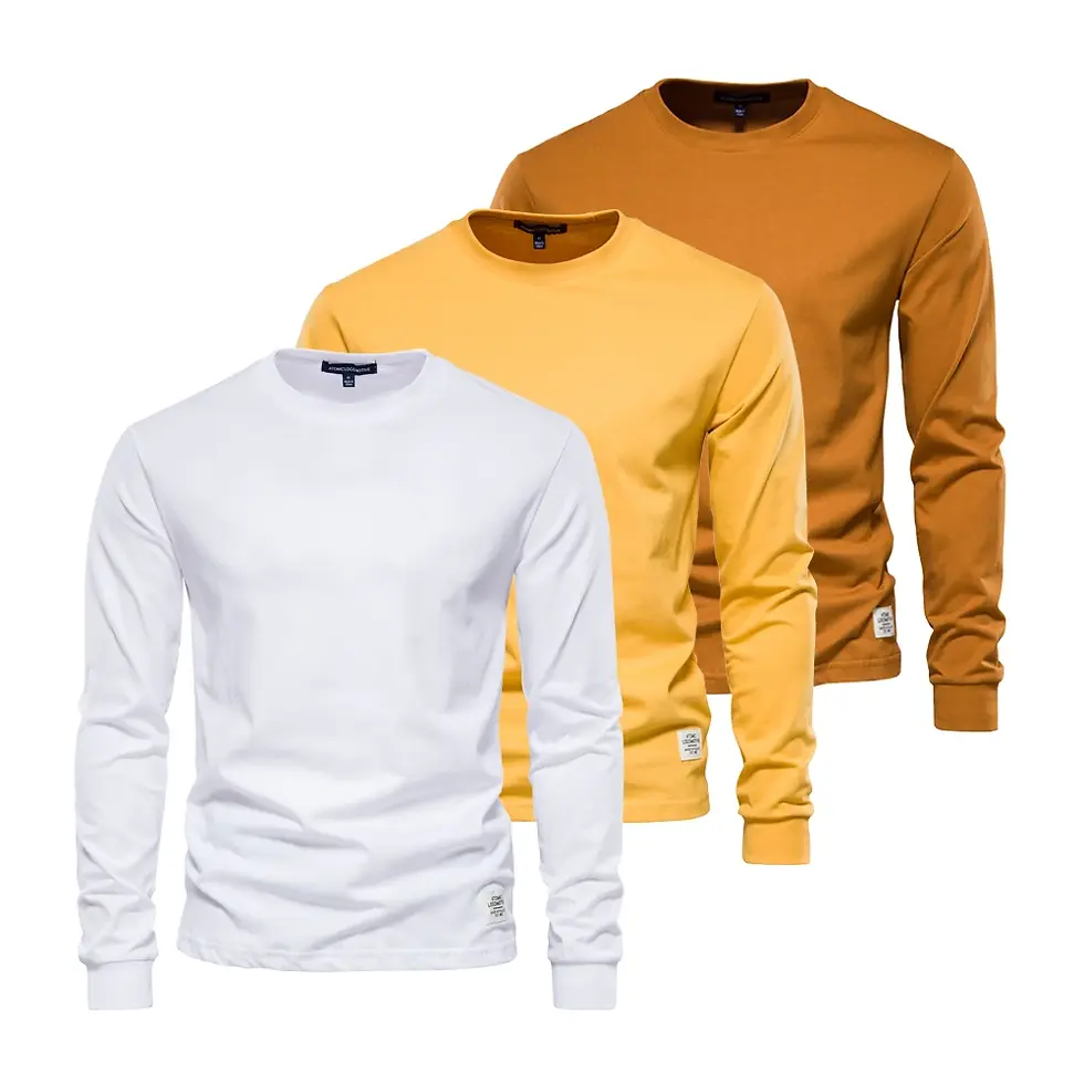 Thumbnail: Men's 3pcs Long-Sleeved T-Shirts