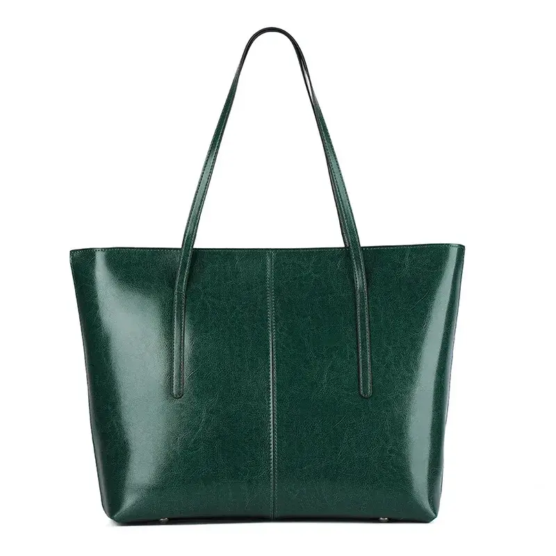 Miniatura: Luxury Cowhide Leather Large Tote Bag
