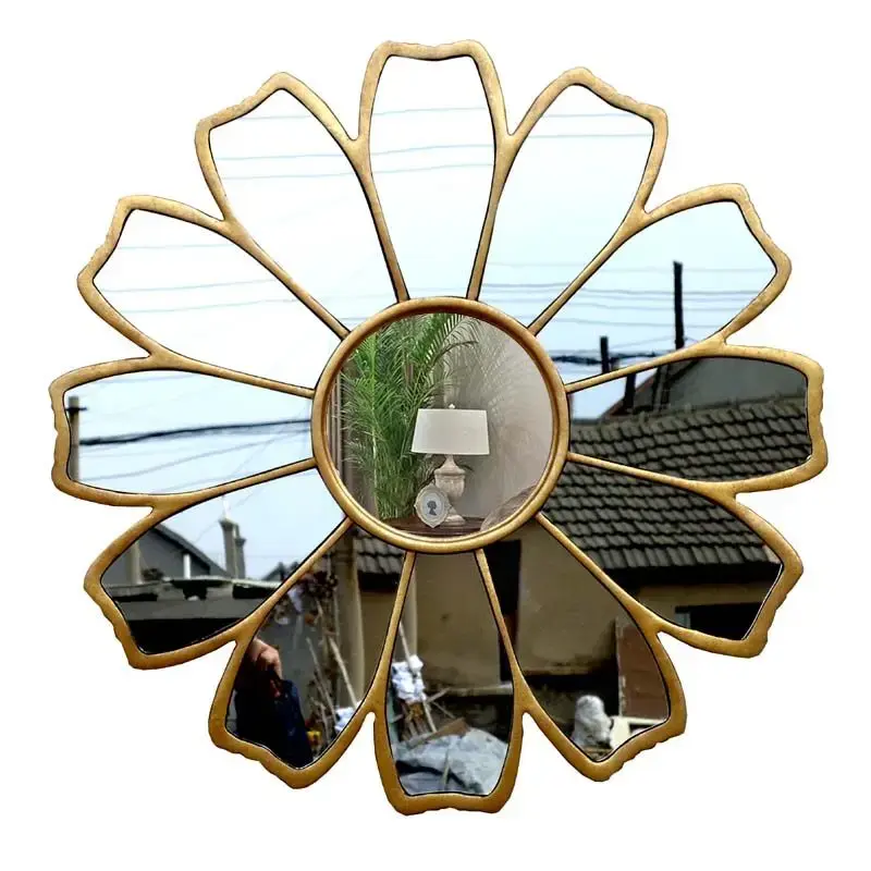 Sīktēls: Unique Decorative Flower Petal Mirror