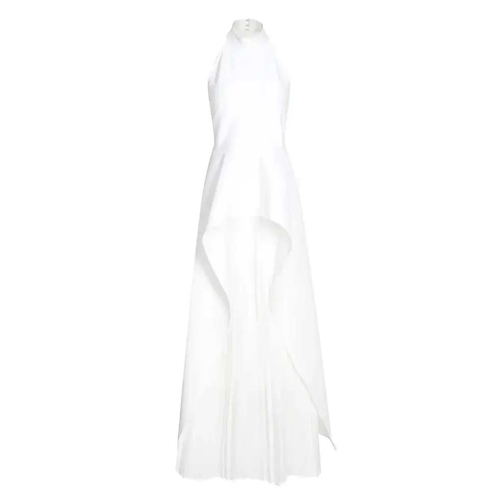 Miniature : Hit Color Two Piece Irregular Midi Dress