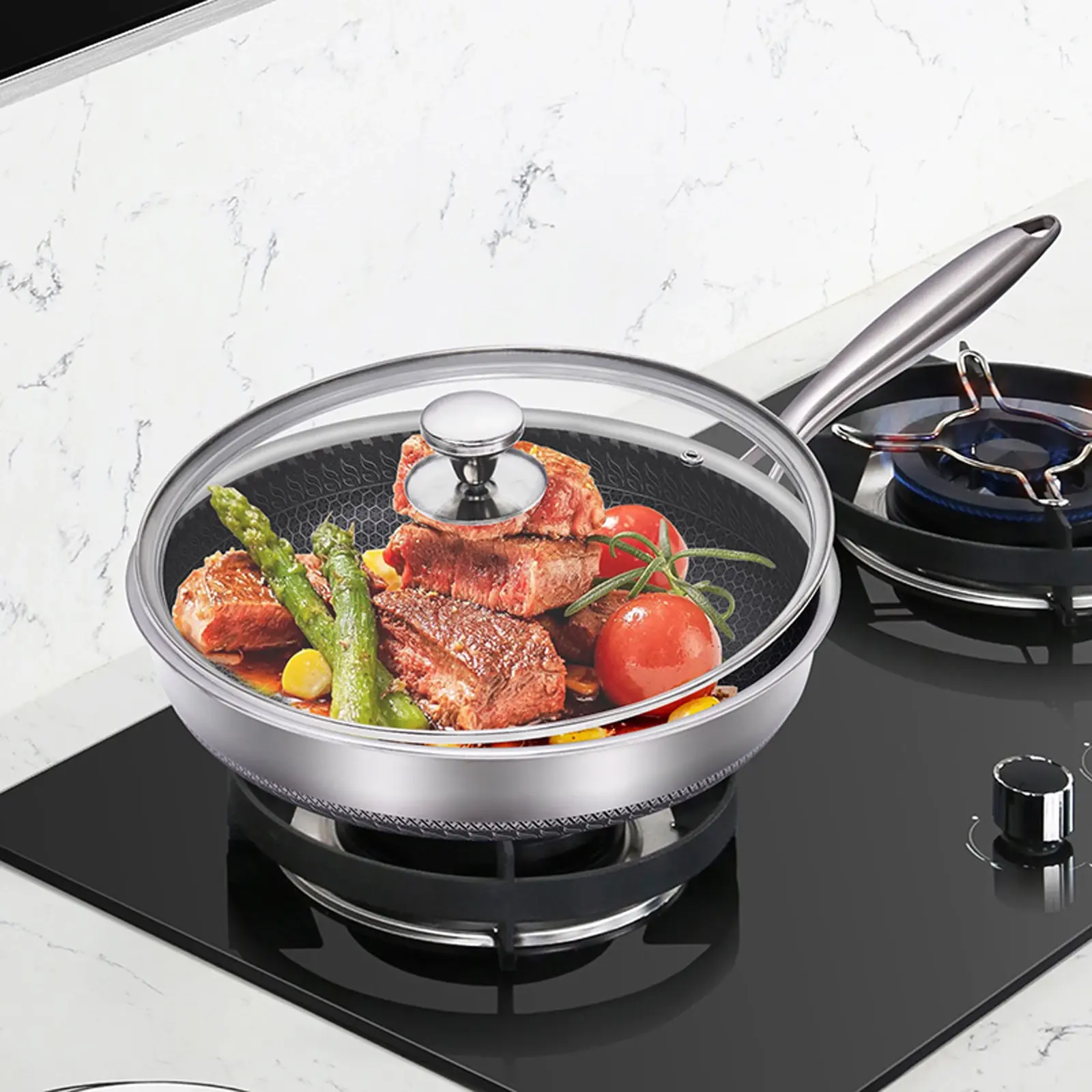 Non Stick Stainless Steel Frying Pan