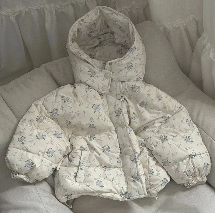 Miniatyrbild: Baby's floral puffer jacket