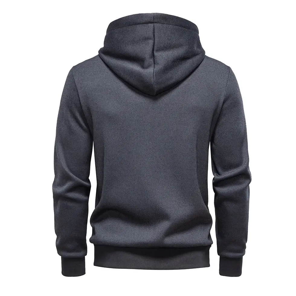 Miniatura: Men's Retro Zip Up Hooded Sweatshirt