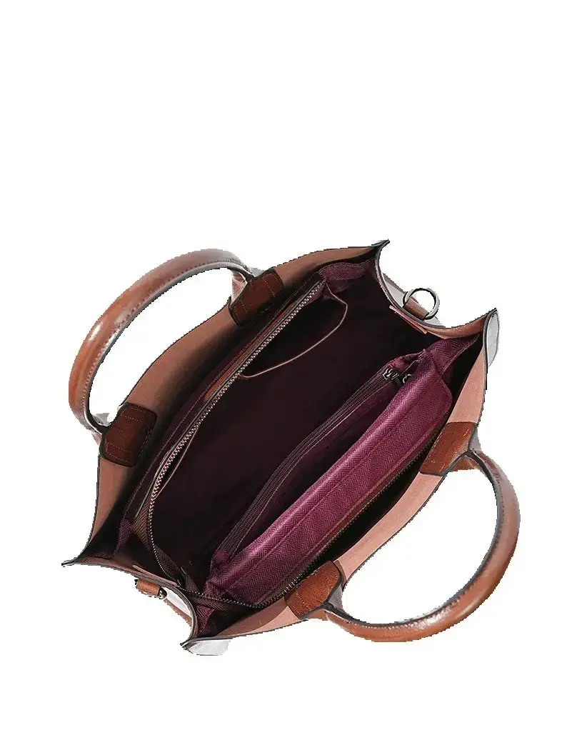 Miniatura: Retro Leather Oil Wax Satchel Handbag