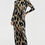 Miniatura: Leopard Slimming Spliced Zipper Dress