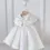 Thumbnail: Girl First Communion Smocked Gown — Modest Dress, soft fabric knee-length sleeveless O-neck smocked bodice girls gown