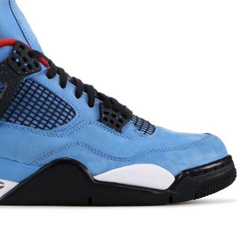 Miniature : Blue suede Air Jordan 4 sneakers