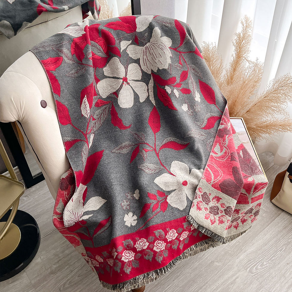 Sīktēls: Stylish Paisley Two Sided Jacquard Scarf