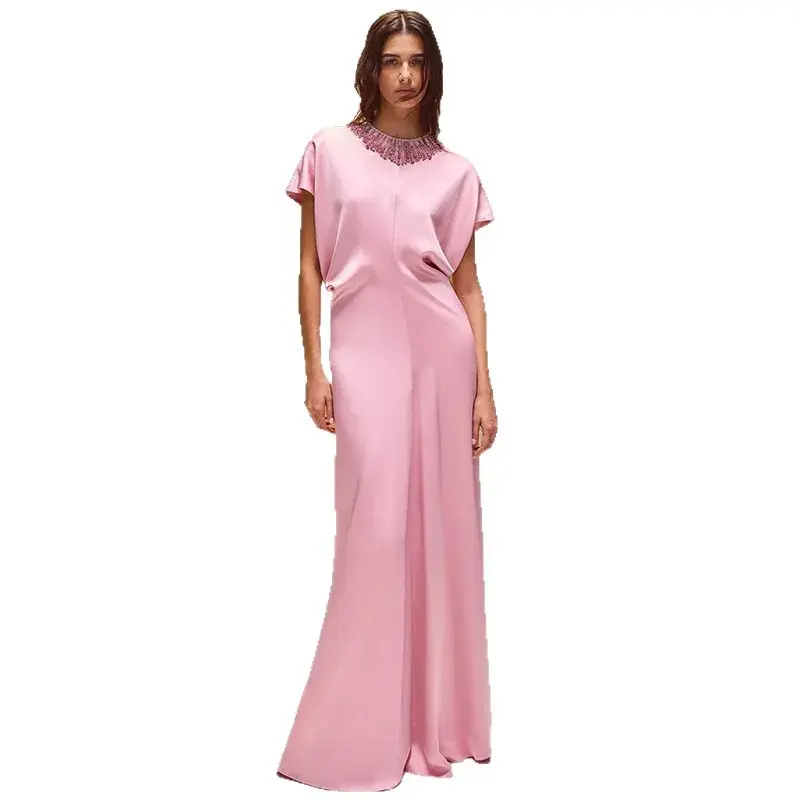 Miniatyrbild: HIGH STREET Newest 2026 Designer Vestido Women's Heavy Duty Beaded Rhinestone