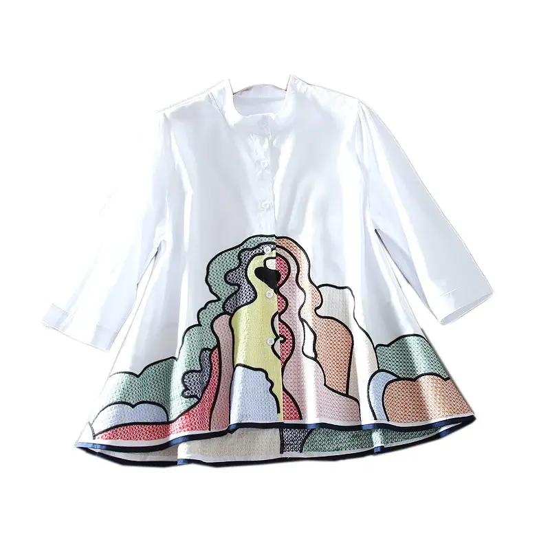 Miniatura: Women's Embroidered Summer Blouse