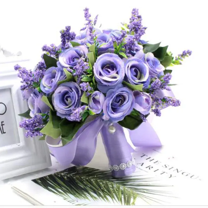 Miniature : Lovely lavender rose bridal bouquet