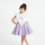 Miniatura: Girls Vintage Princess Silk Flower Bow Dress