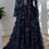 Miniatura: Luxurious Navy A-Line Evening/Bridal Dress With 3D Flowers
