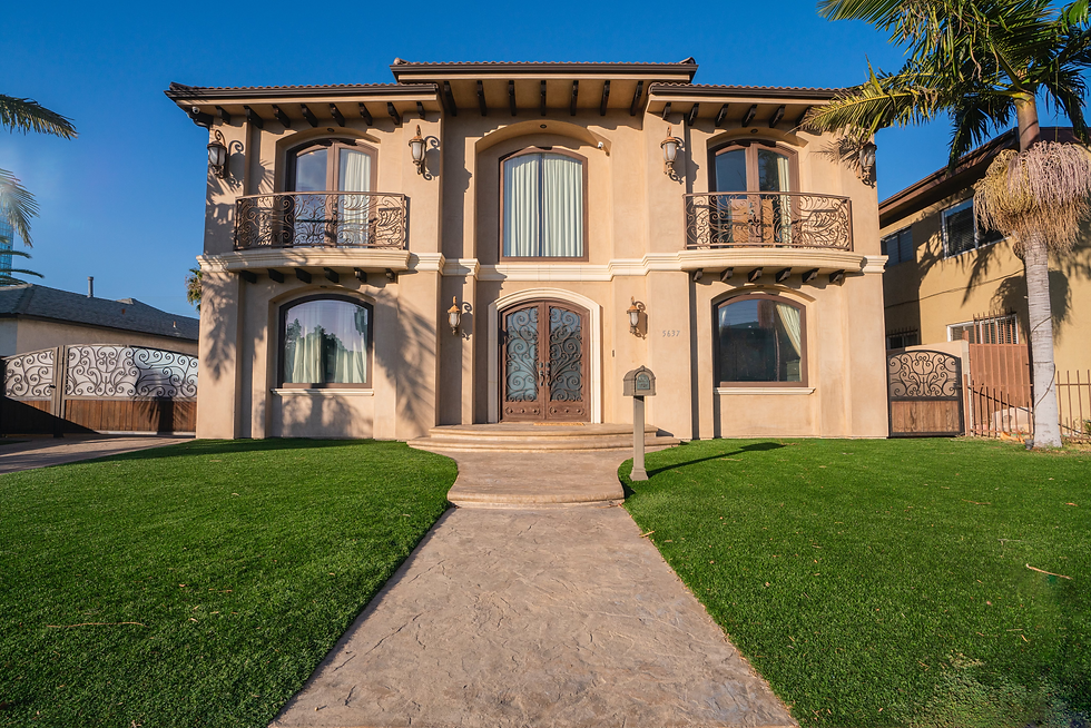 A front view of Design to Recover sober living home.