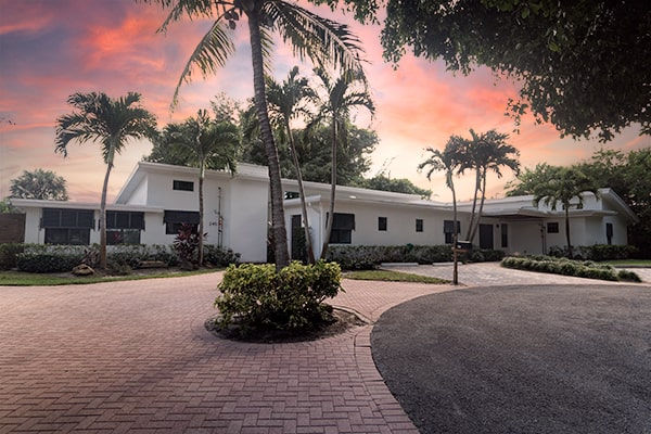 Immersion Recovery Outpatient housing location, ranch style large white home.