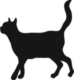 黒猫のシルエット