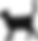 黒猫のシルエット