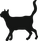 黒猫のシルエット