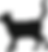 黒猫のシルエット