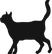 黒猫のシルエット