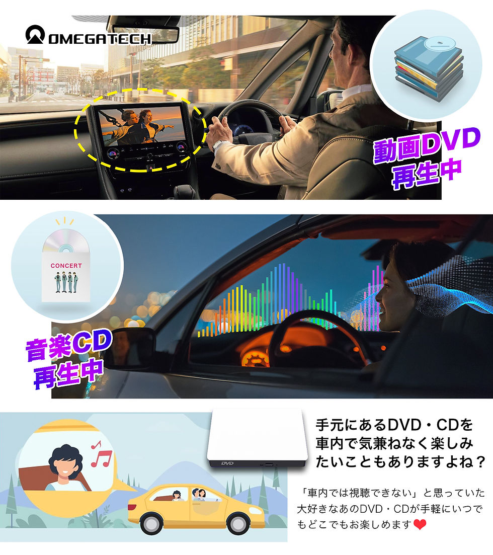 サムネイル： 純正ディスプレイオーディオ用 DVD/CDプレーヤー トヨタ用 TOYOTA用 車種専用 HK-035 ホワイト 白