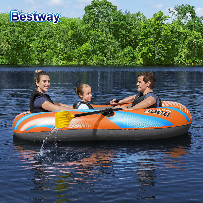 AquaVoyager™ Heavy-Duty Inflatable Kayak | 1-3 Person Adventure Boat