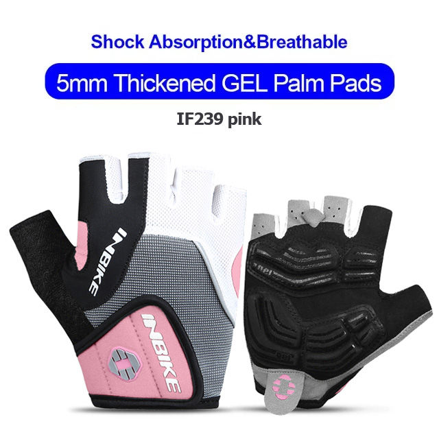 Thumbnail: INBIKE Shockproof GEL Pad Cycling Gloves Half Finger Sport Gloves Men Women Summ
