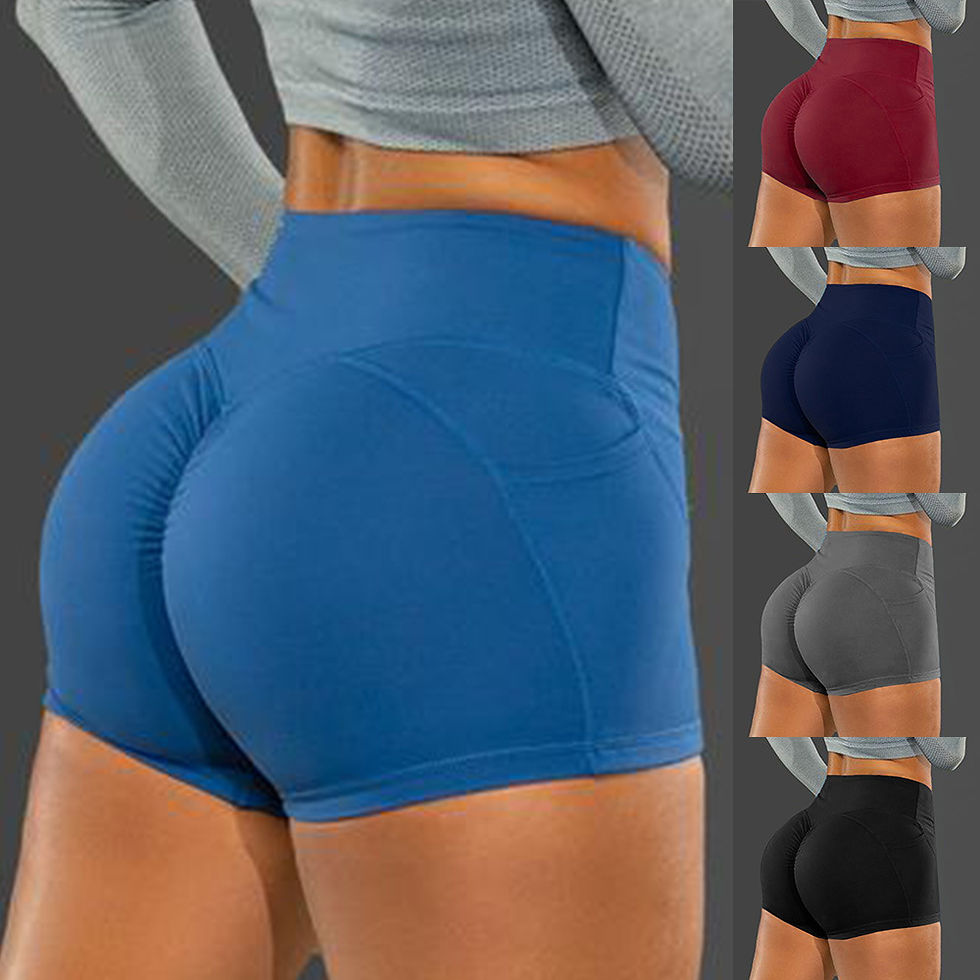Thumbnail: SculptFit™ High-Waist Seamless Scrunch Shorts