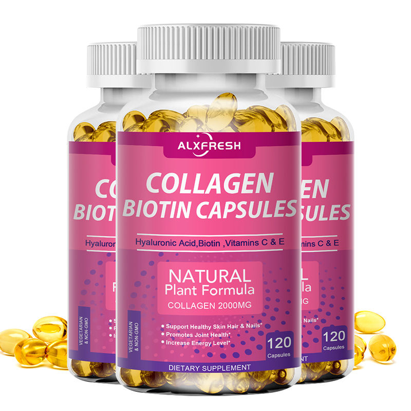 Thumbnail: Alxfresh Collagen 2000mg with Biotin 2500mcg Protein 3g Hyaluronic Acid Vitamin 