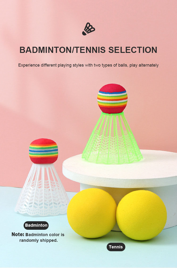 Thumbnail: Racket Tennis for Children Outdoor Sports Badminton Racket Kindergarten Toy Set 