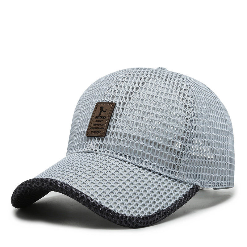 Thumbnail: Summer Unisex Men fishing Baseball Caps Women Breathable Mesh Snapback Hats Blac