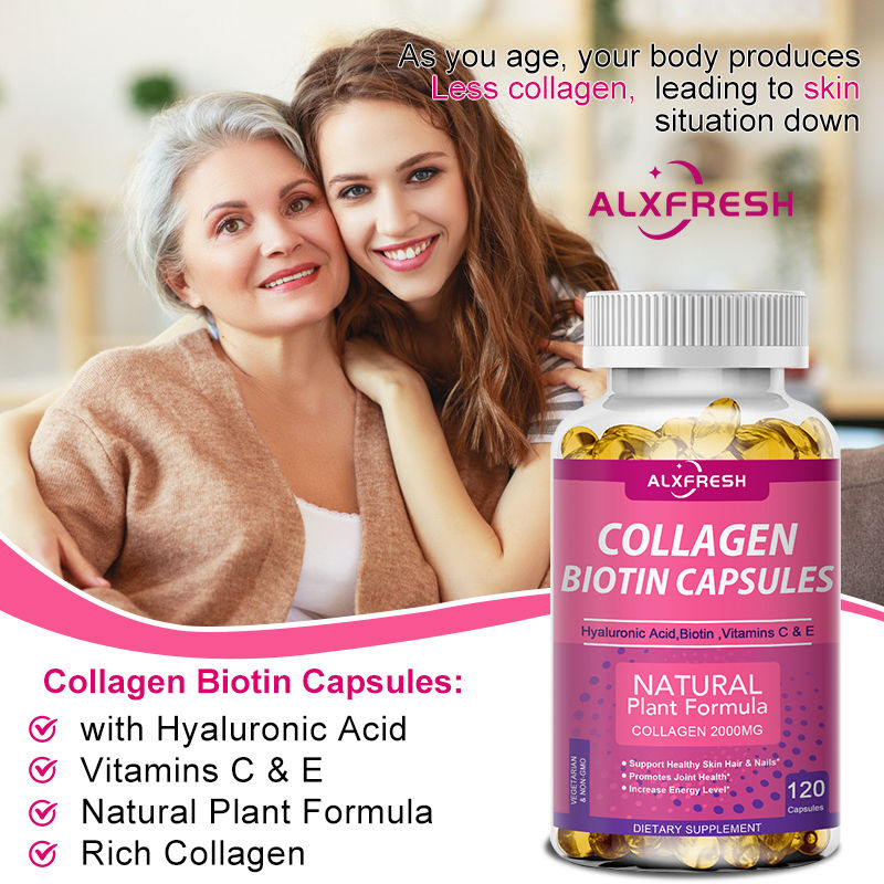 Thumbnail: Alxfresh Collagen 2000mg with Biotin 2500mcg Protein 3g Hyaluronic Acid Vitamin 
