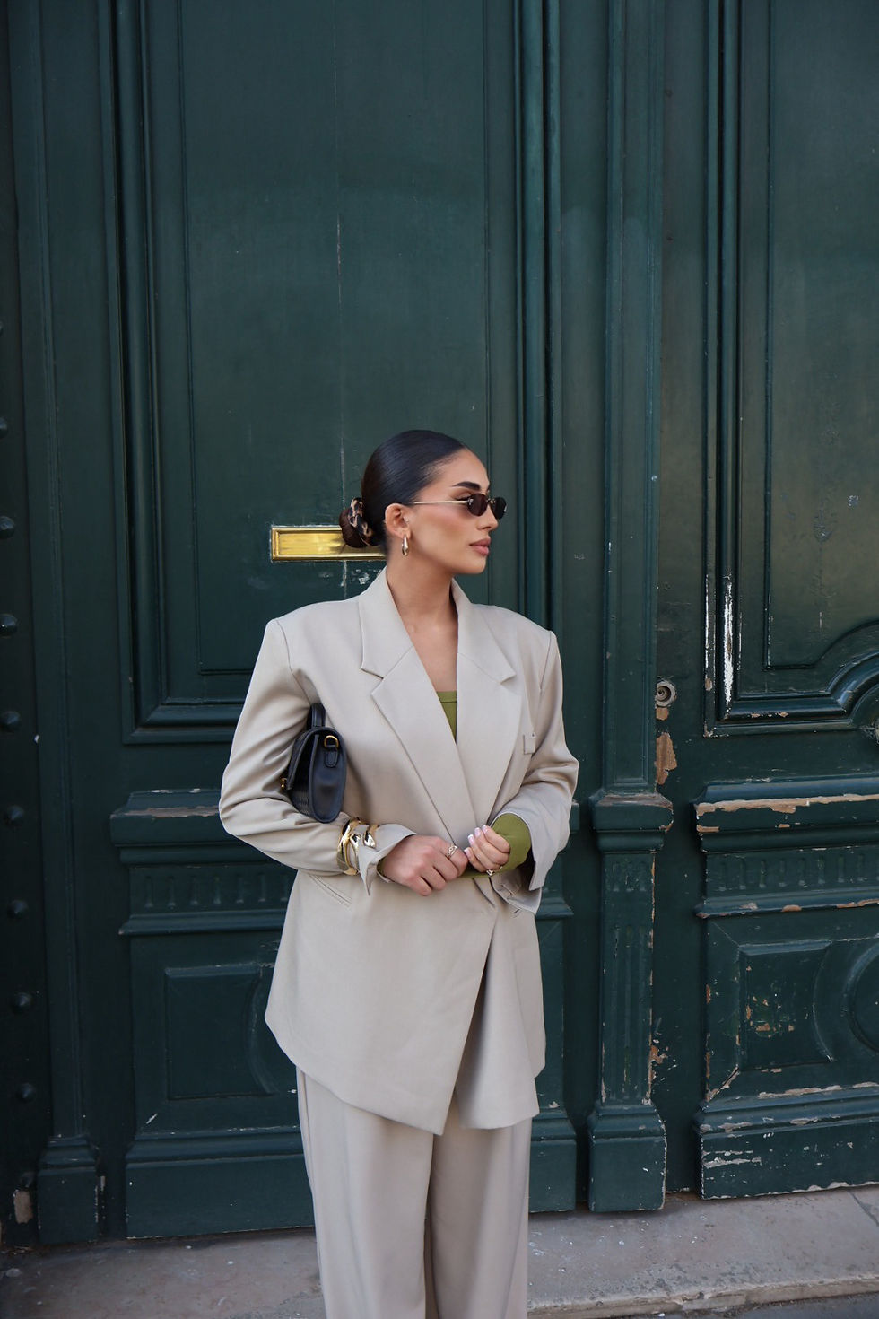 Thumbnail: ENSEMBLE PANTALON BLAZER [BEIGE]